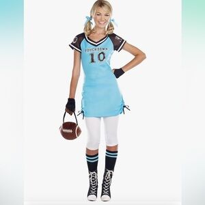 Football Touchdown Cutie Women’s Teen Halloween Costume Size Large